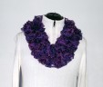 Ruffle Scarf-Purple