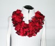 Ruffle Scarf-Red